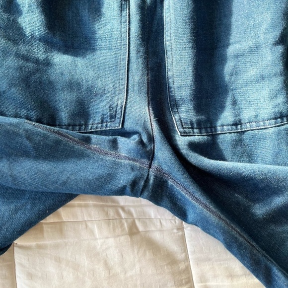 ⚡️ Levi’s Alix Medium Wash Tie-Waist Cropped Jumpsuit XS The Flash - Picture 16 of 16
